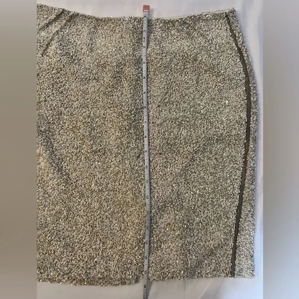 Vintage Beverly & Monika Cream Sequin Skirt Large